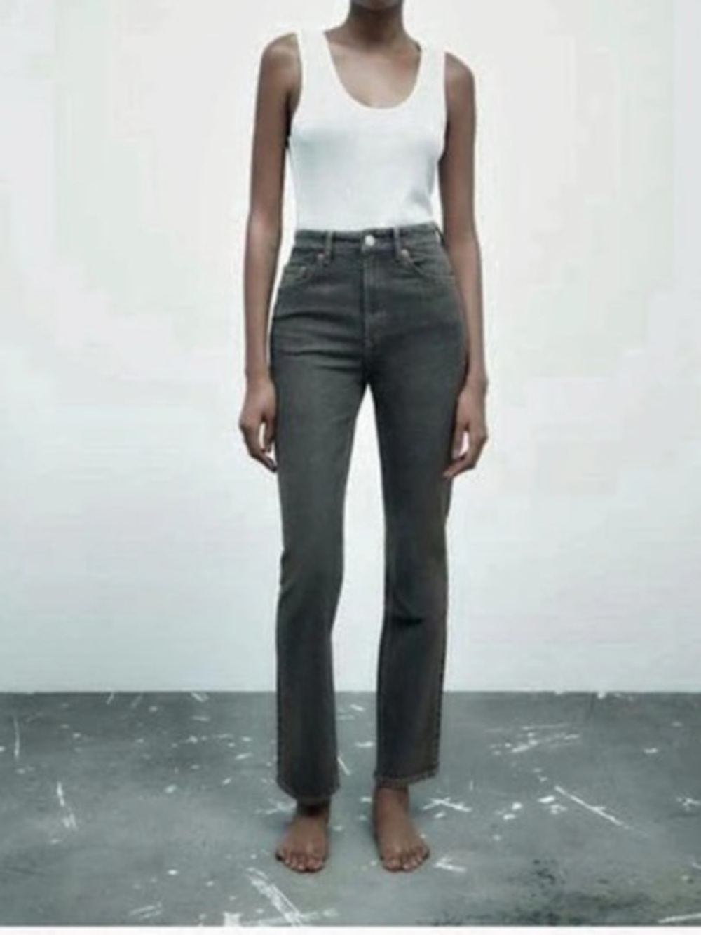 Zara Stove Pipe Jeans in ANTHRACITE GREY